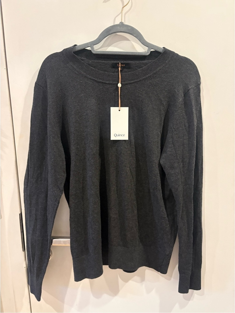 Quince Women's Crewneck Sweater in Charcoal NWT - Picture 7 of 8